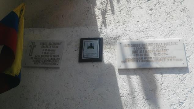 Placas de caidos