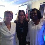 Yolanda Huerga, lider de las Damas de Blanco en el exilio, Patricia Andrade y Berta Soler