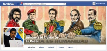 Este era el “muro” en facebook de la página que delataba a presuntos seguidores de Capriles.