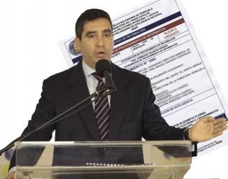 Miguel Rodríguez Torrez Ministro de Interior y Justicia.