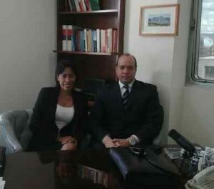 Abogados José Amalio Graterol y Thelma Fernández (Foto VAF)