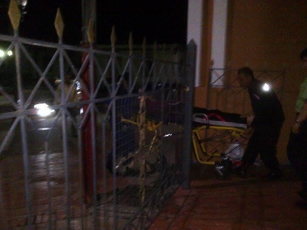 Tarquino Camilla Momento en en que trasladan a Tarquino Concho a la Clínica Occidente de Barinas