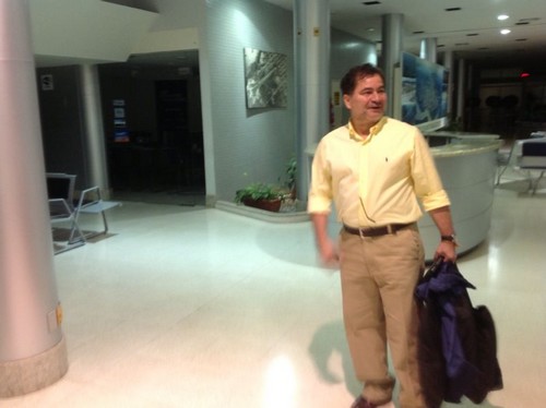 El Senador Boliviano Roger Pinto a su llegada a Brasil