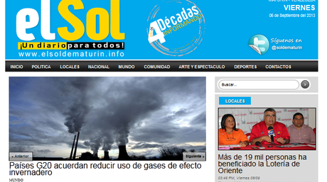 El Sol de Maturín confirmó varios despidos debido a la situación que los aqueja | Captura Web / El Nacional